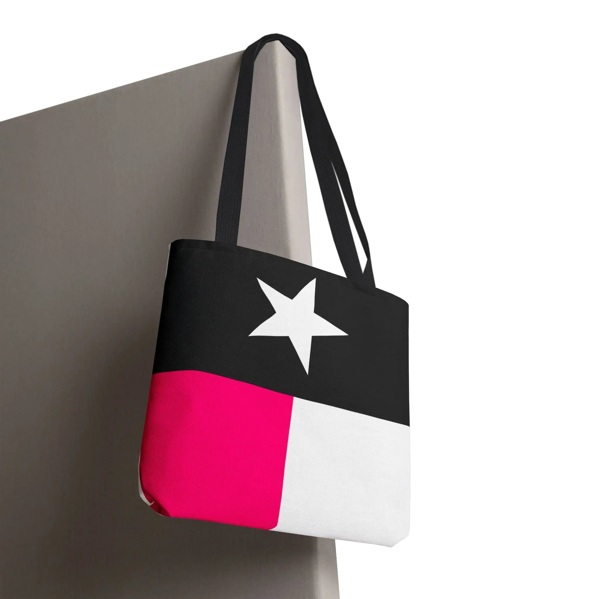 Signature Pink & Black Texas Flag Tote Bag