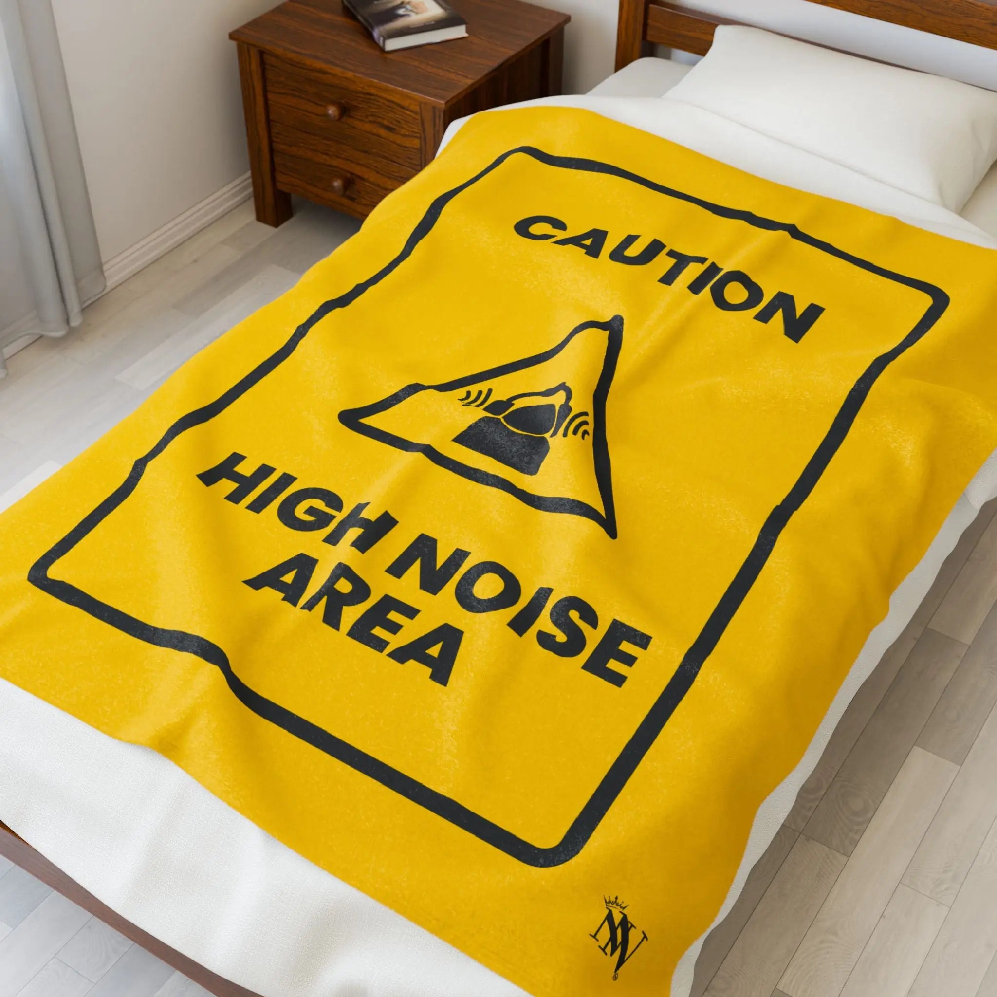 Caution High Noise Area | Mix & Match Soft Fun-Flirty Lovers’ Blankets