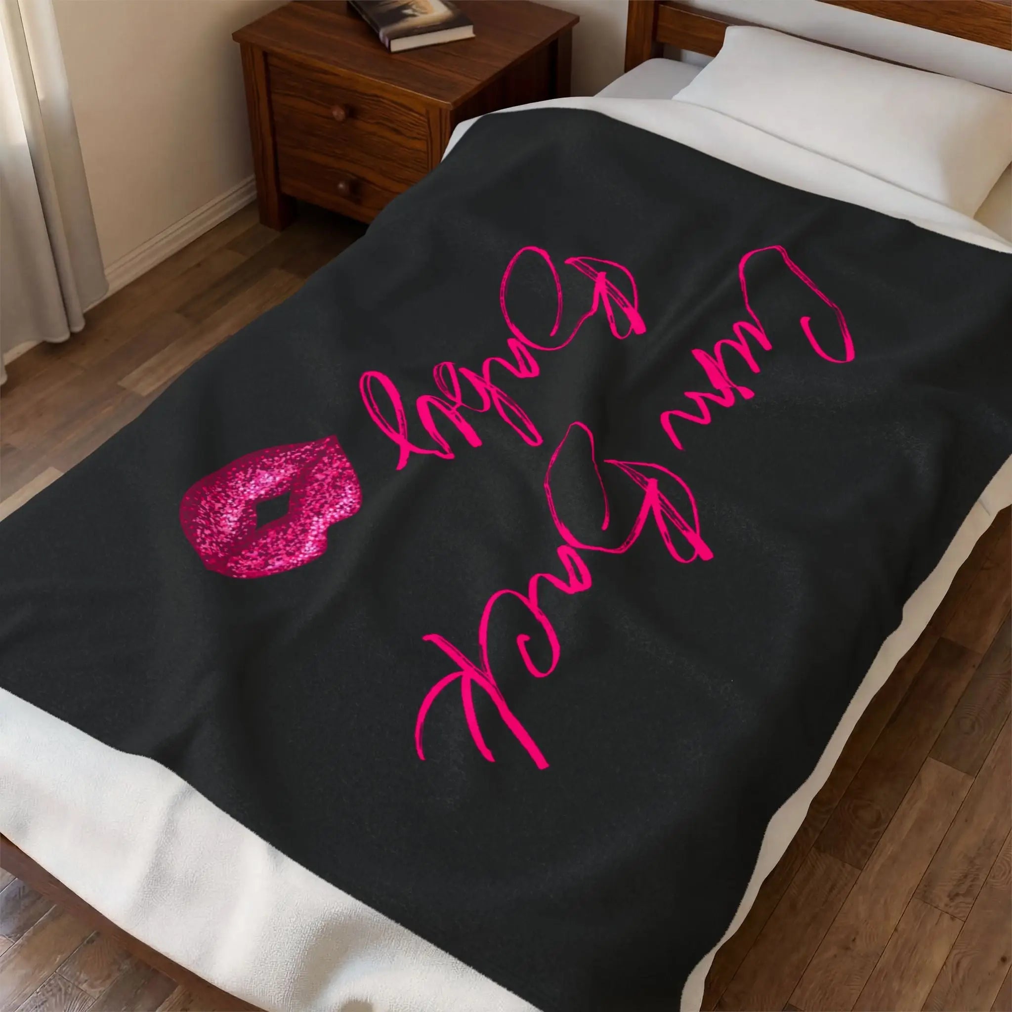 Cum Back Baby Kiss Mark Blanket