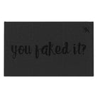 You Faked It? Dark Grey | Mix & Match Soft Fun-Flirty Lovers’ Towels