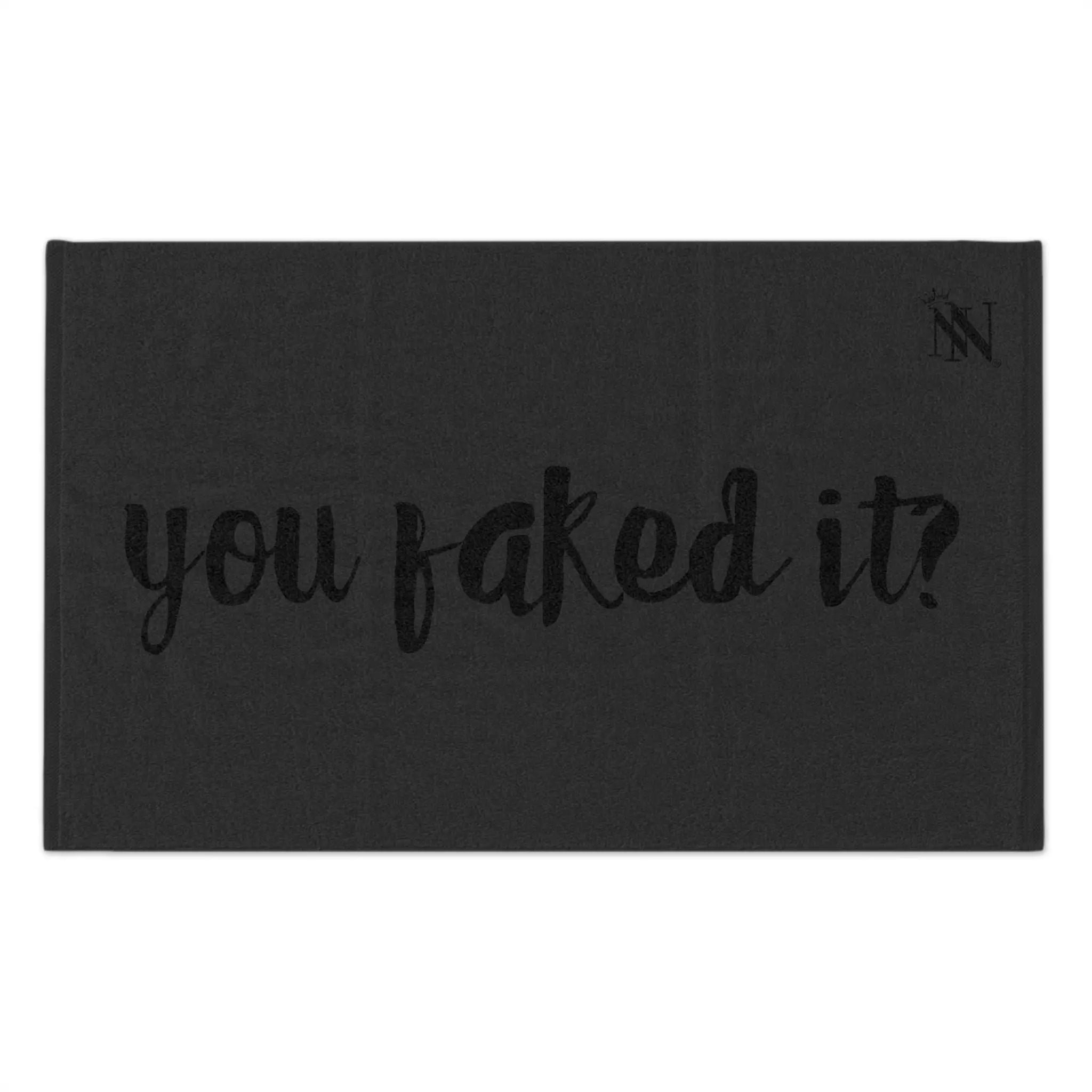 You Faked It? Dark Grey | Mix & Match Soft Fun-Flirty Lovers’ Towels