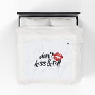 Don’t Kiss & Tell | Mix & Match Fun-Flirty Lovers’ Blankets