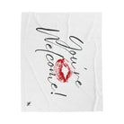 You’re Welcome! with a Kiss Romantic Gifts Love Blanket