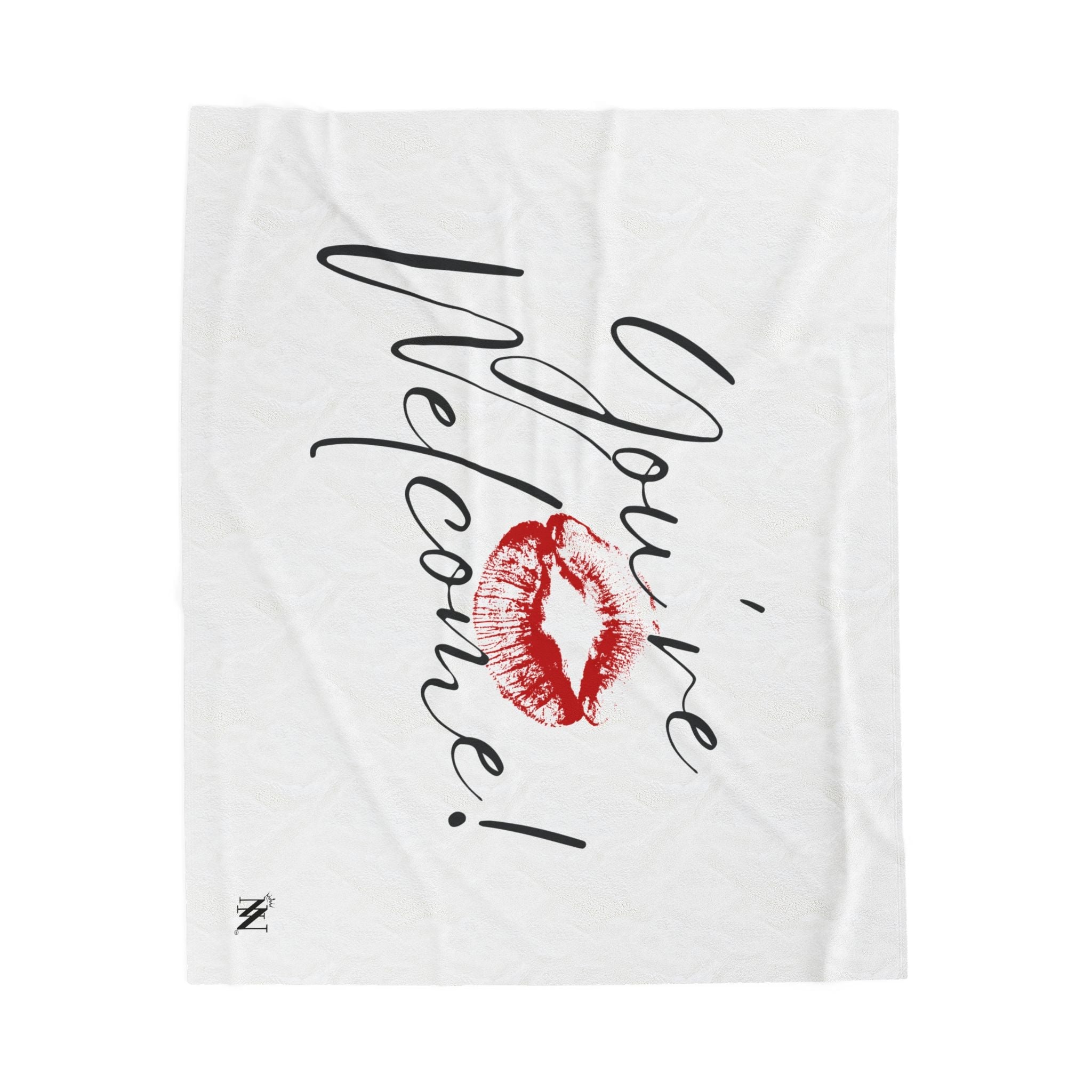 You’re Welcome! with a Kiss Romantic Gifts Love Blanket