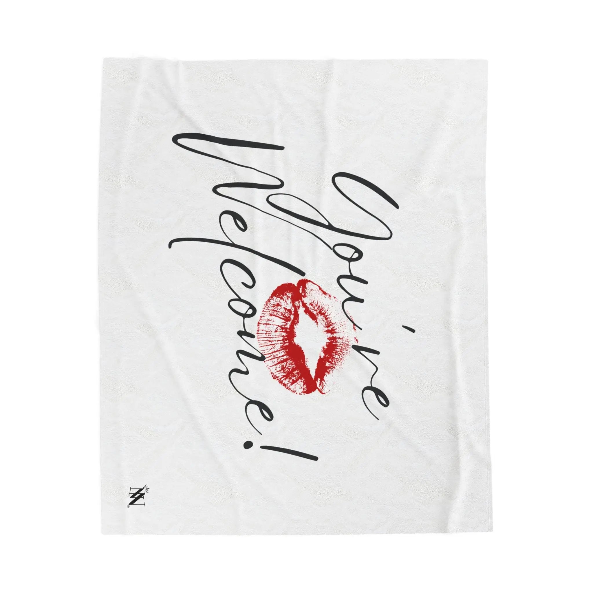 You’re Welcome! with a Kiss Romantic Gifts Love Blanket