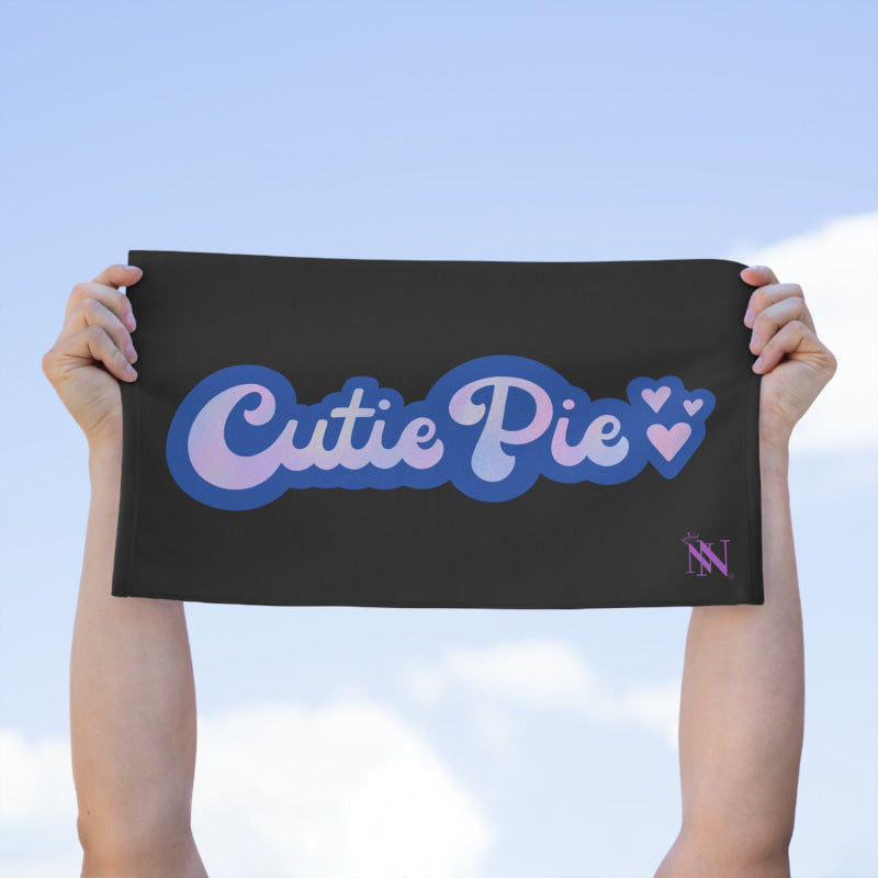 Cutie Pie Black | Mix & Match Soft Fun-Flirty Lovers’ Towels