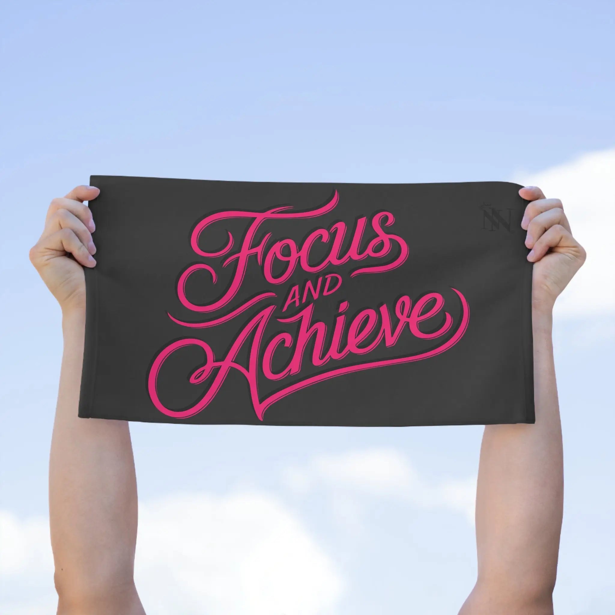 Focus and Achieve Dark Grey | Mix & Match Soft Fun-Flirty Lovers’ Towels