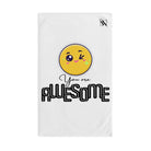 You Are Awesome Emoji | Nectar Napkins Classic Fun-Flirty Lovers’ Towels