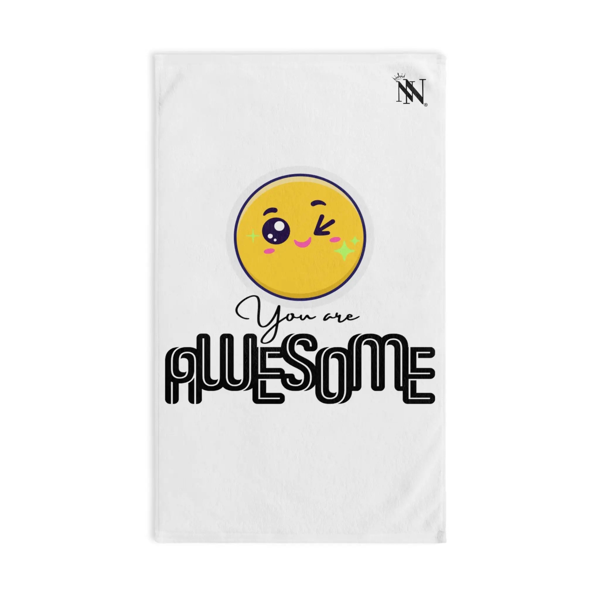 You Are Awesome Emoji | Nectar Napkins Classic Fun-Flirty Lovers’ Towels
