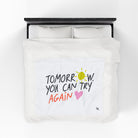 Tomorrow You Can Try Again | Mix & Match Velveteen Fun-Flirty Lovers’ Blankets