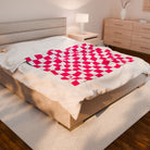 Signature Pink White Checkered | Mix & Match Fun-Flirty Lovers’ Blankets