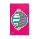 Stay Wild Retro Sticker Signature Pink | Mix & Match Classic Fun-Flirty Lovers’ Towels
