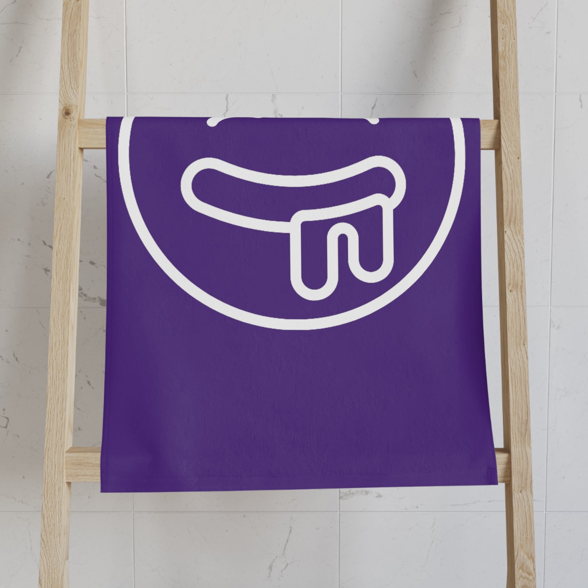 Drooling Emoji Purple | Mix & Match Classic Fun-Flirty Lovers’ Towels