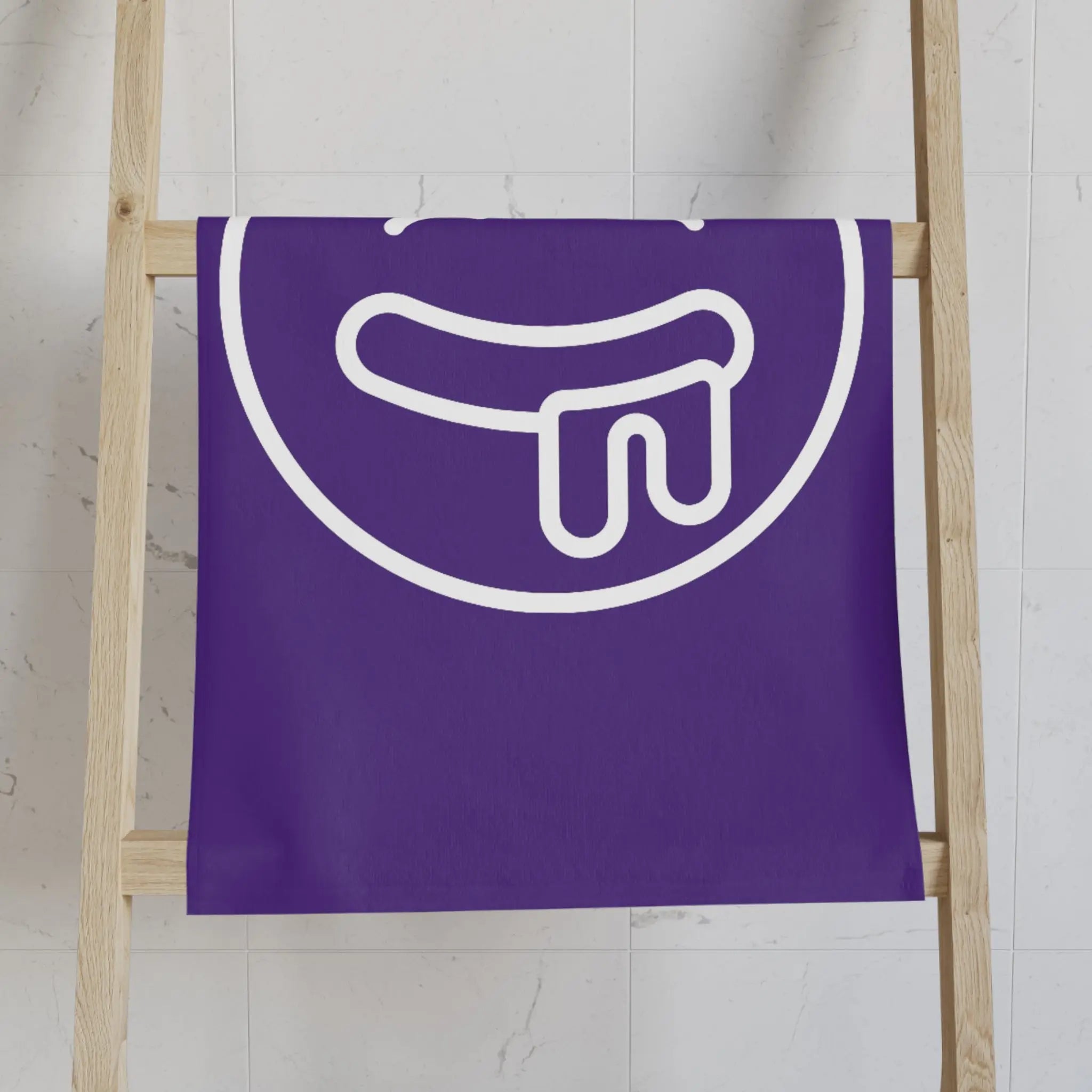 Drooling Emoji Purple | Mix & Match Classic Fun-Flirty Lovers’ Towels