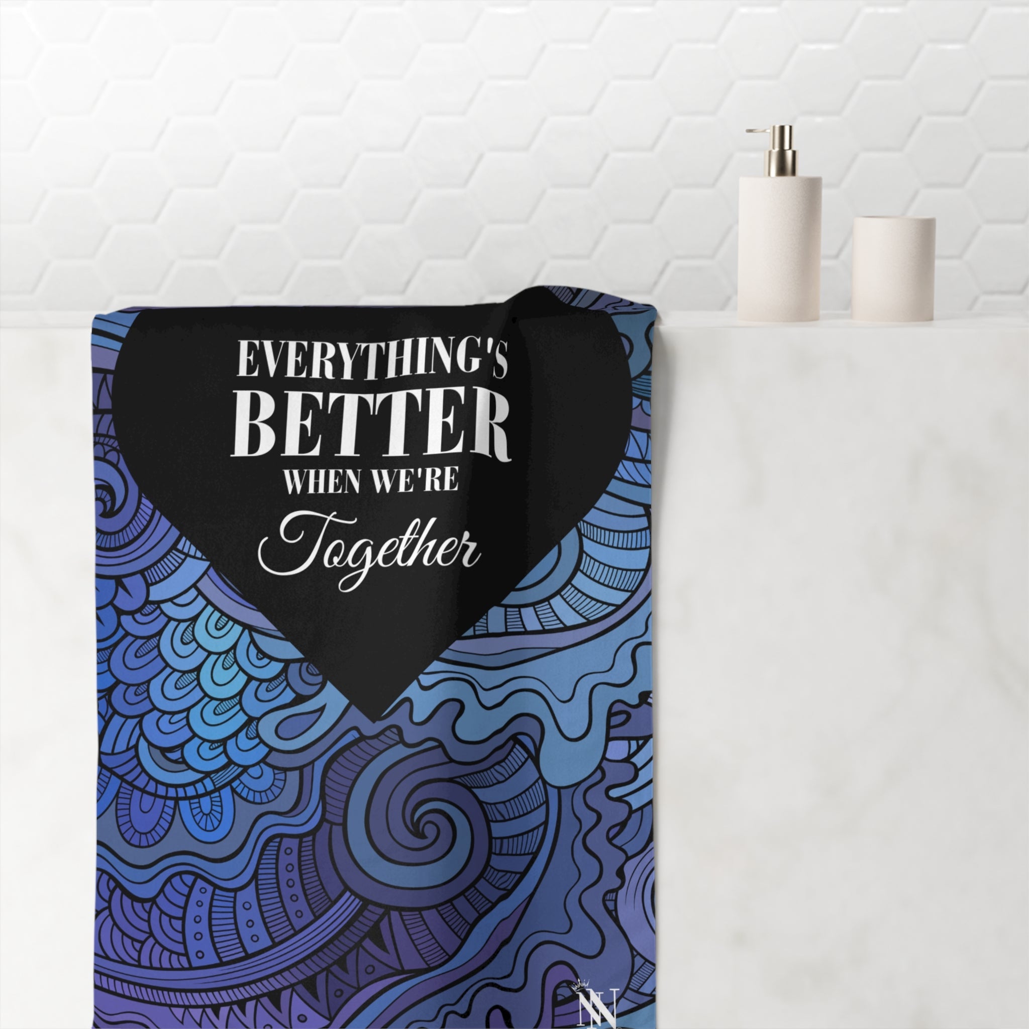 Everything’s Better Together | Mix & Match XL Fun-Flirty Lovers’ Towels