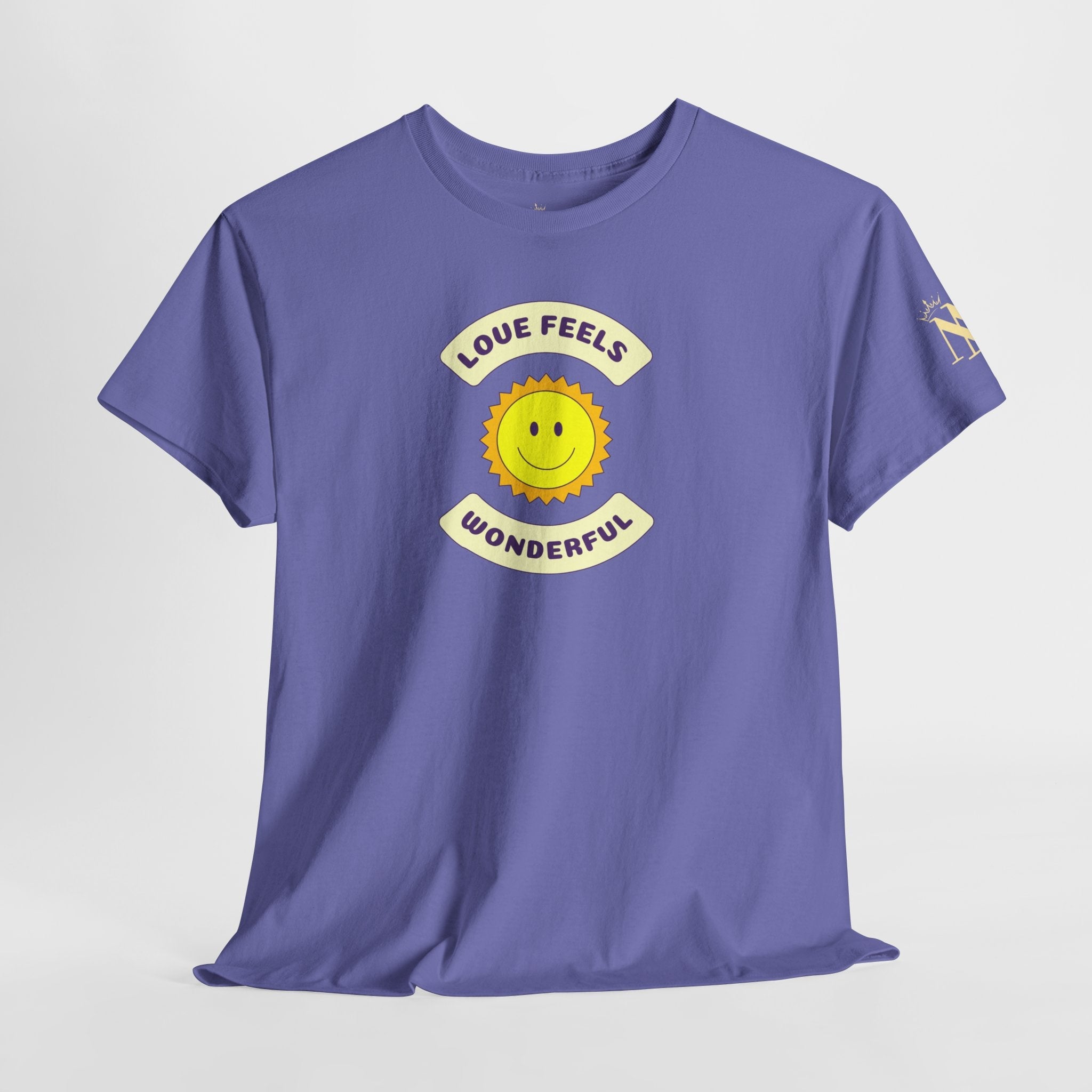 Love Feels Wonderful Retro Cotton T-Shirt