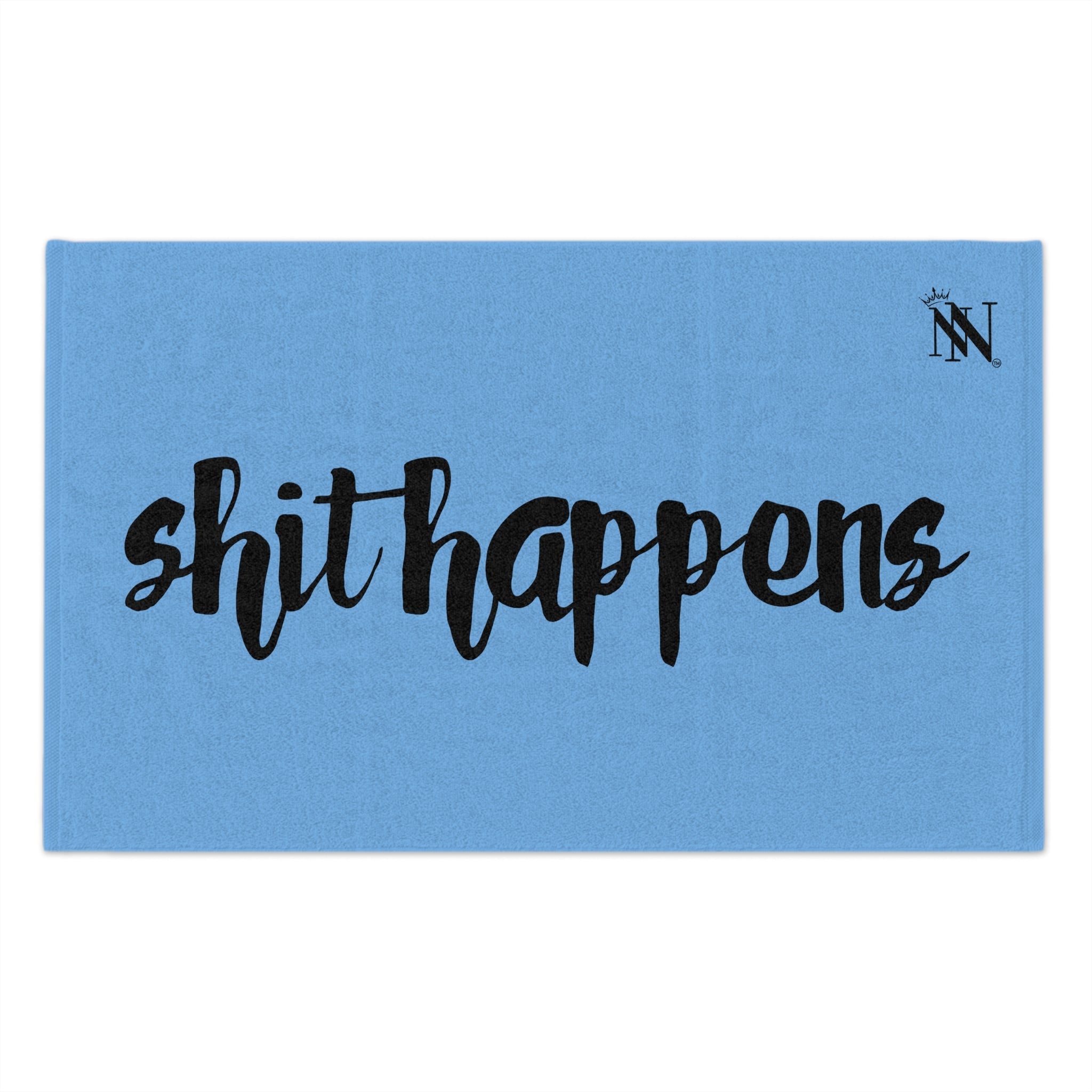 Shit Happens Light Blue | Mix & Match Soft Fun-Flirty Lovers’ Towels