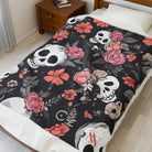 Skull Garden | Mix & Match Velveteen Fun-Flirty Lovers’ Blankets