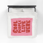 Cool People Live Here | Mix & Match Velveteen Fun-Flirty Lovers’ Blankets