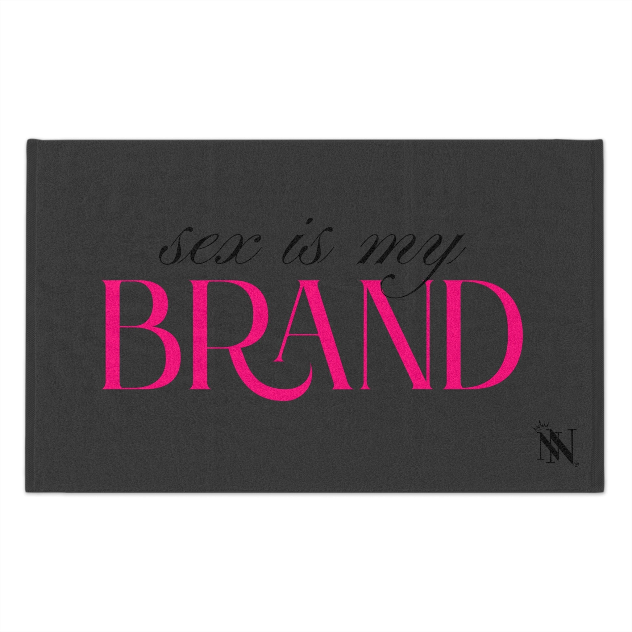 Sex Is My Brand Dark Grey | Mix & Match Soft Fun-Flirty Lovers’ Towels