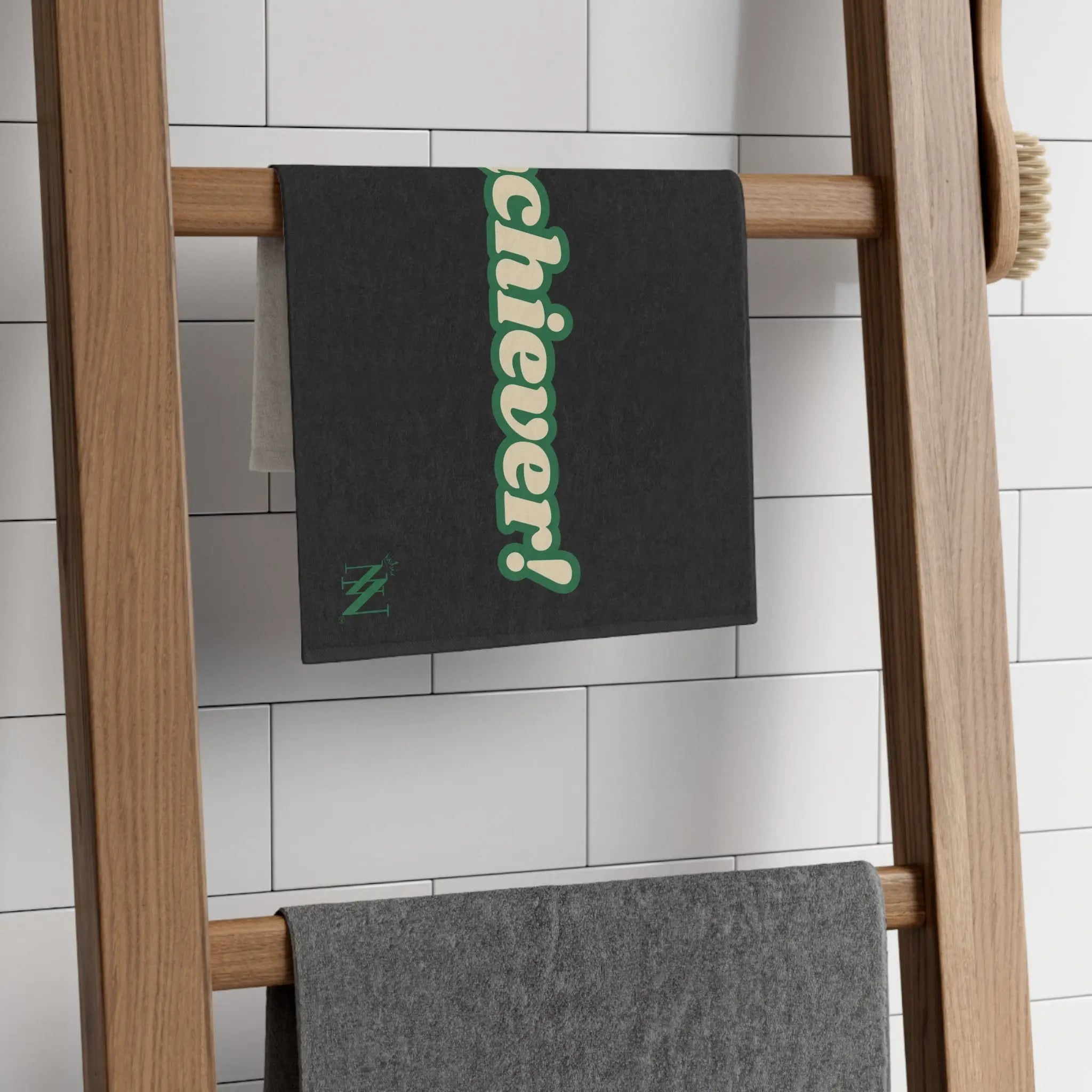 Over Achiever! Black | Mix & Match Soft Fun-Flirty Lovers’ Towels