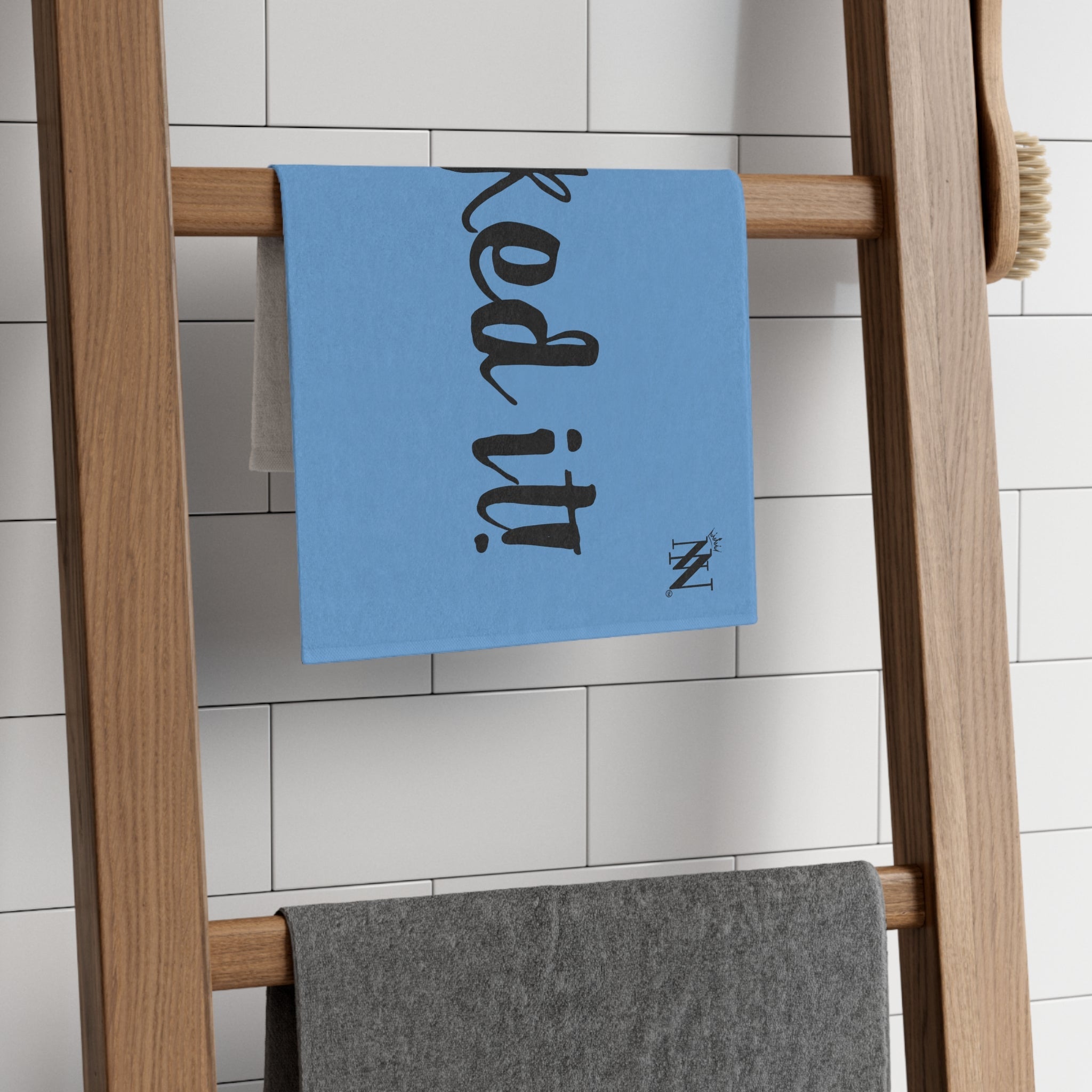 I Faked It! Light Blue | Mix & Match Soft Fun-Flirty Lovers’ Towels