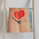Finger People Love Happy Heart Cum Towel