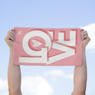 Block Letter Love Heart Sex Towel