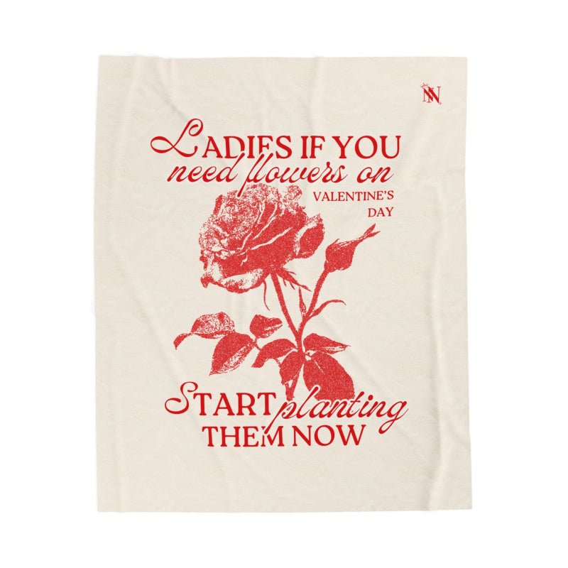 Ladies If You Need Flowers | Mix & Match Soft Fun-Flirty Lovers’ Blankets