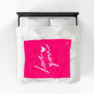 Love You with a Heart Romantic Lovers Gifts Blanket