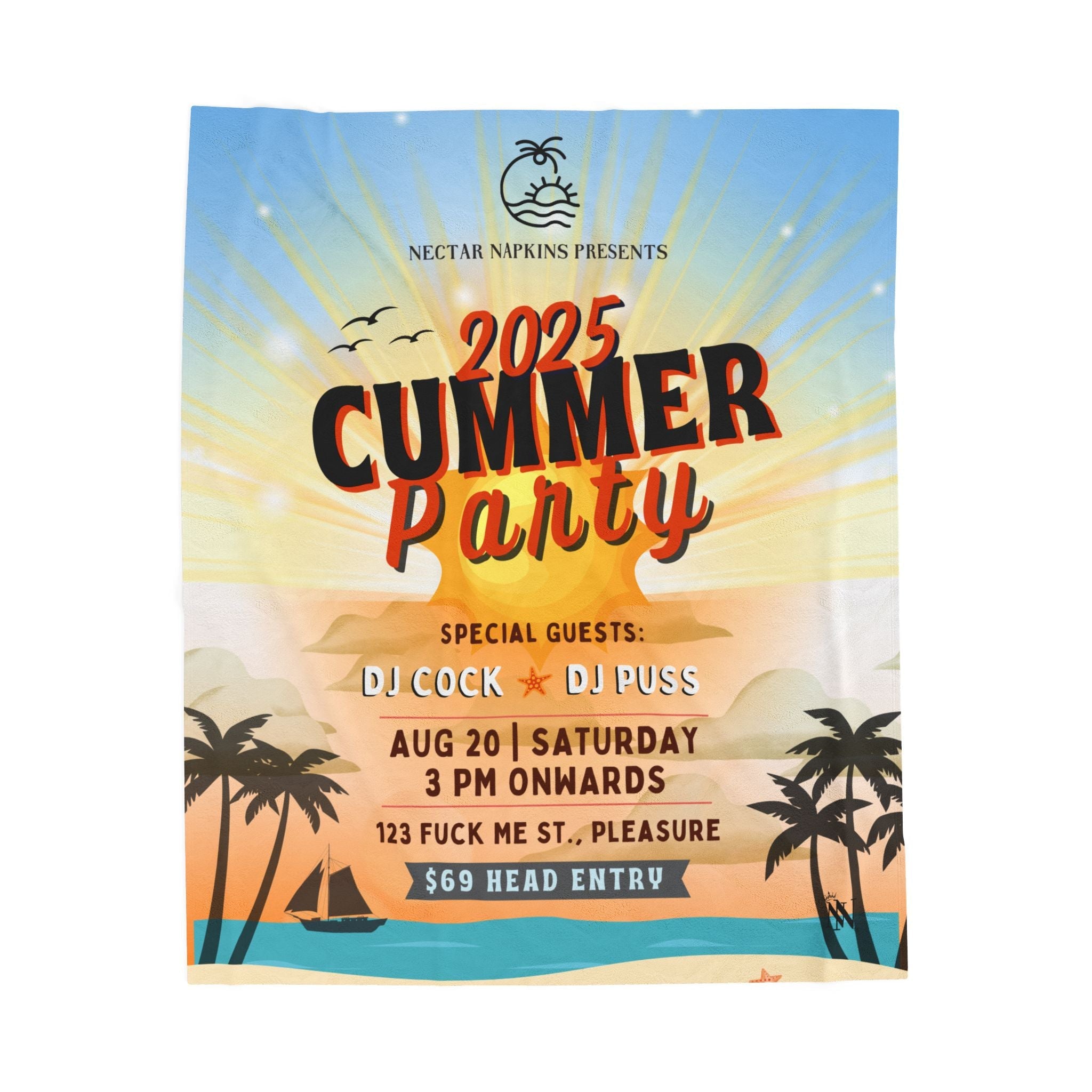 2025 Cummer Party | Mix & Match Velveteen Fun-Flirty Lovers’ Blankets