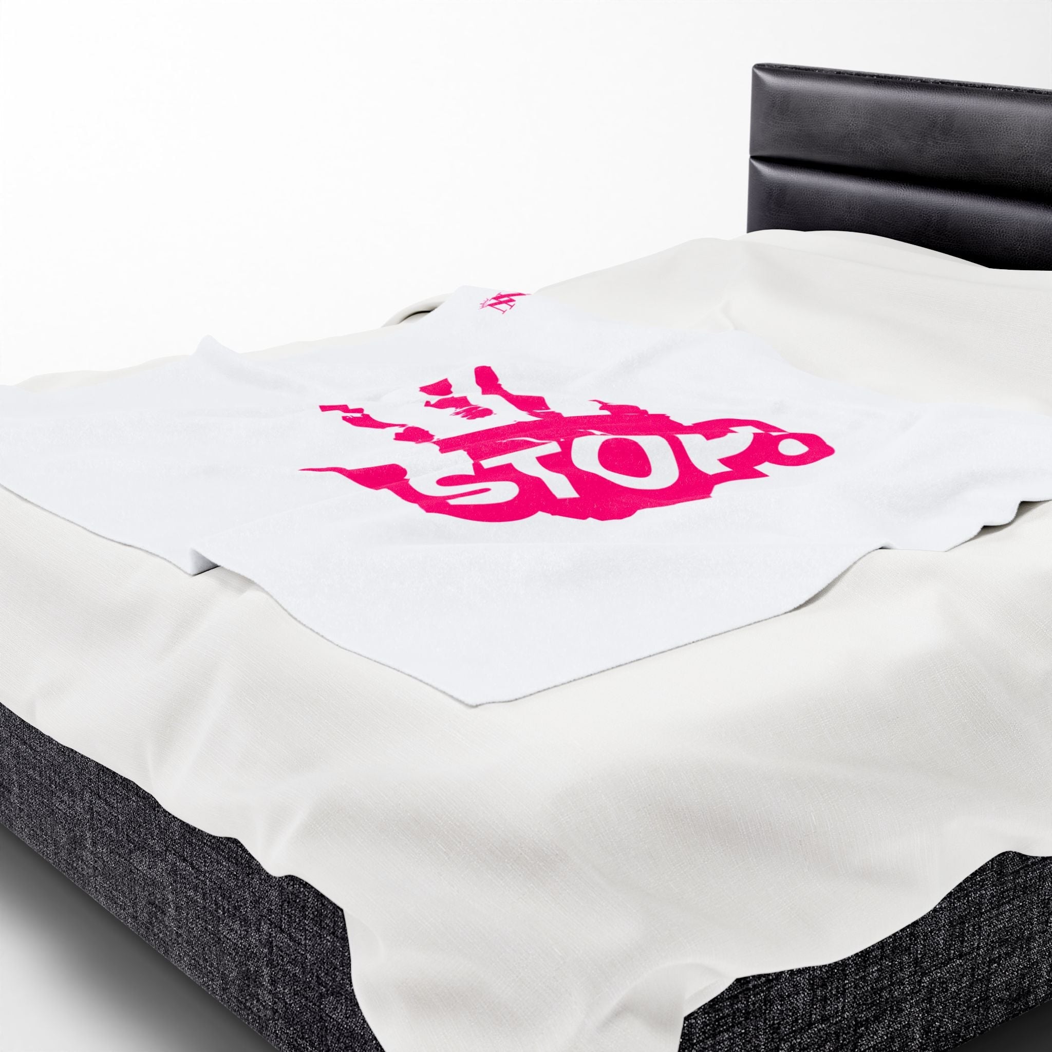 Stop! Handprint | Mix & Match Fun-Flirty Lovers’ Blankets