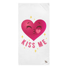 Kiss Me Heart Emoji | Nectar Napkins XL Fun-Flirty Lovers’ Towels