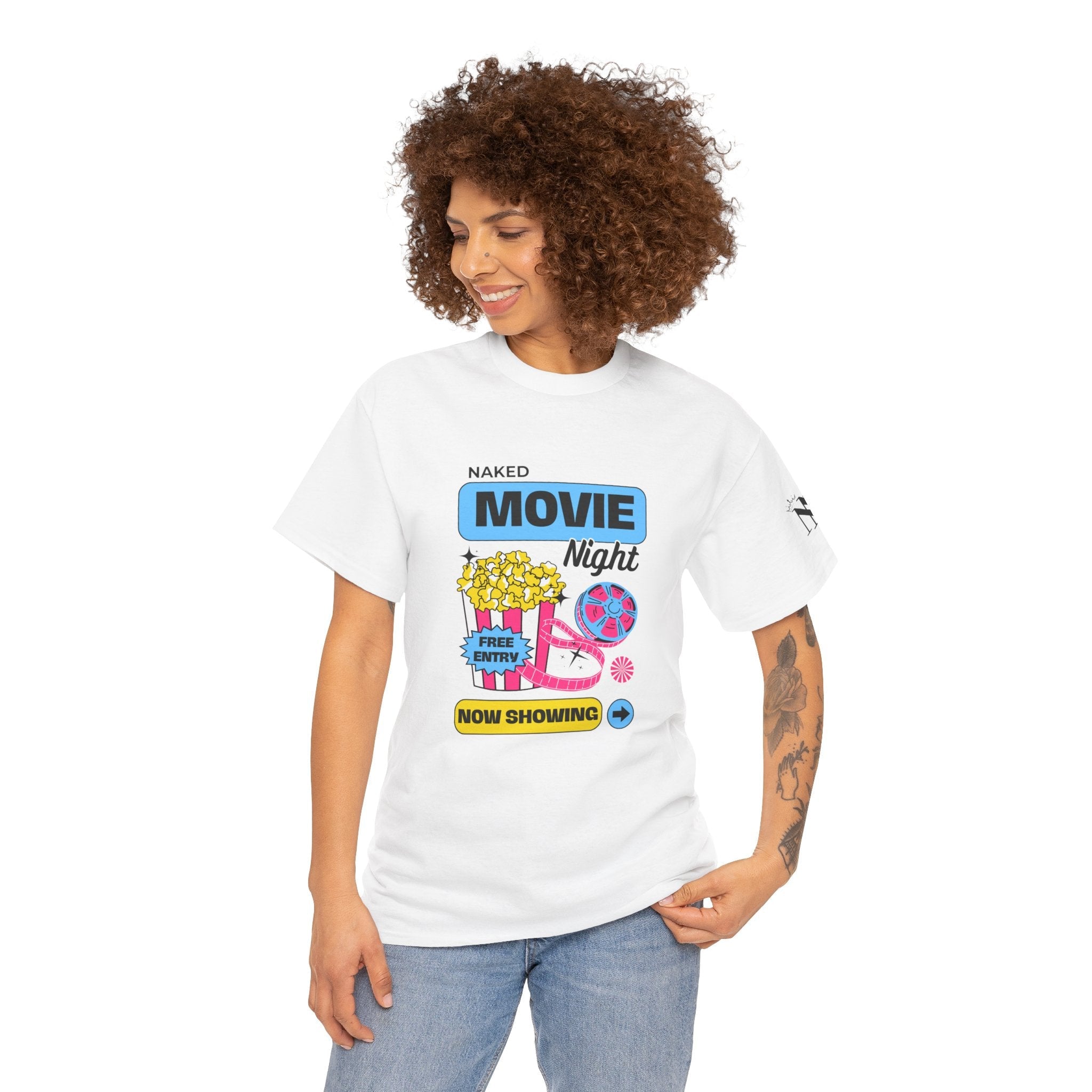 Naked Movie Night | Mix & Match 100% Cotton Unisex Fun-Flirty Lovers’ Tees