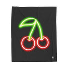 Neon Cherries | Mix & Match Velveteen Fun-Flirty Lovers’ Blankets
