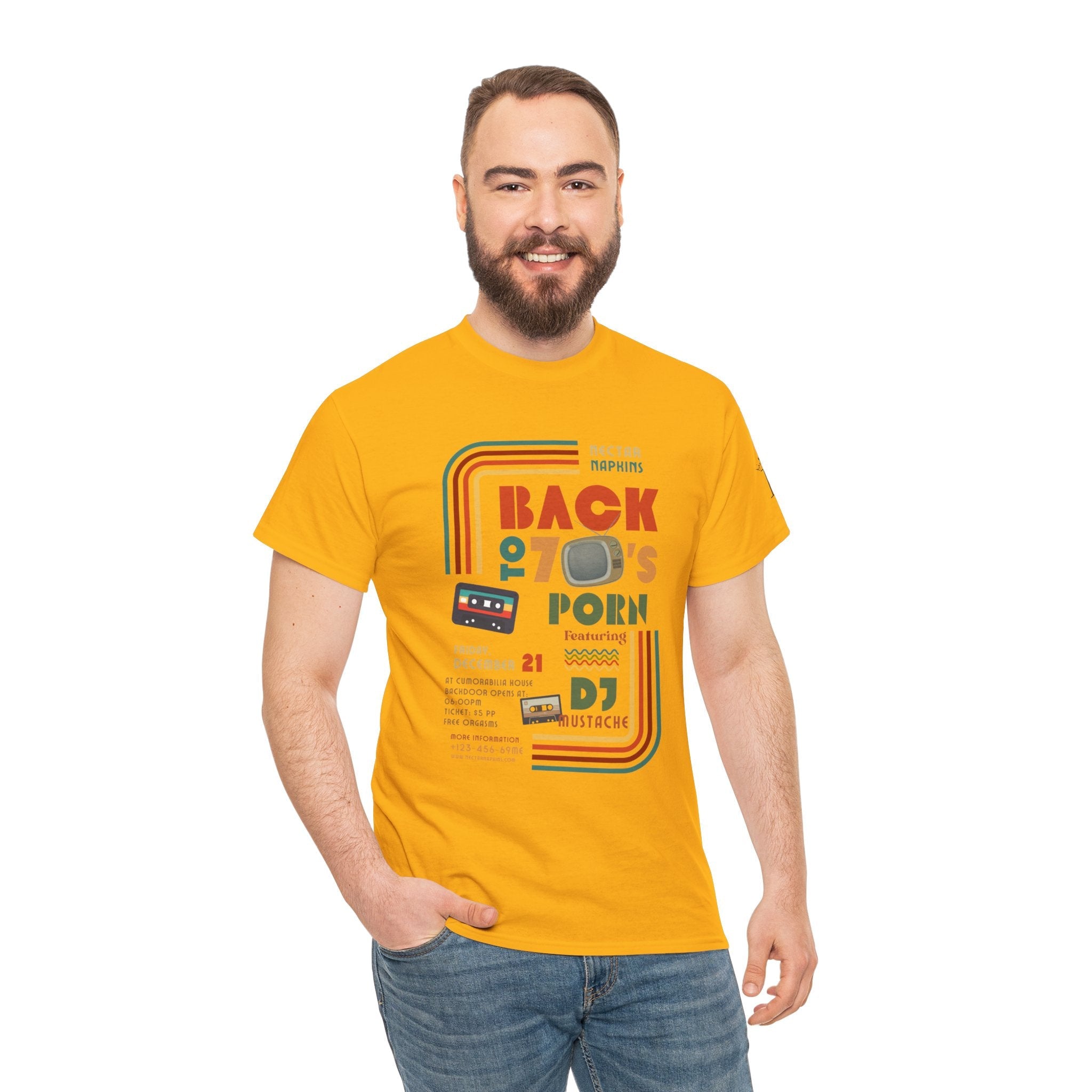 Back to 70s Porn | Mix & Match 100% Cotton Unisex Fun-Flirty Lovers’ Tees