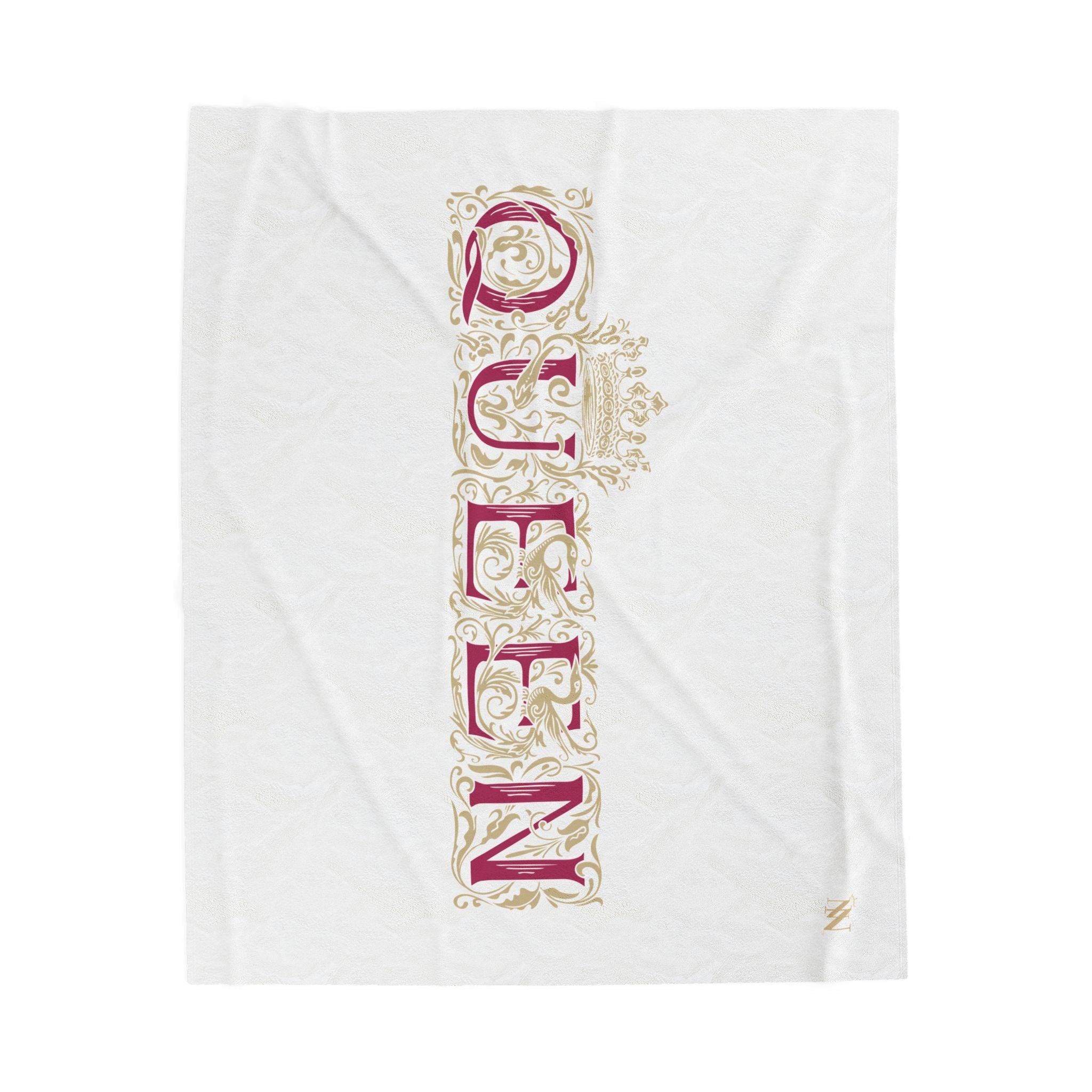 Gold Filigree Queen | Mix & Match Velveteen Fun-Flirty Lovers’ Blankets