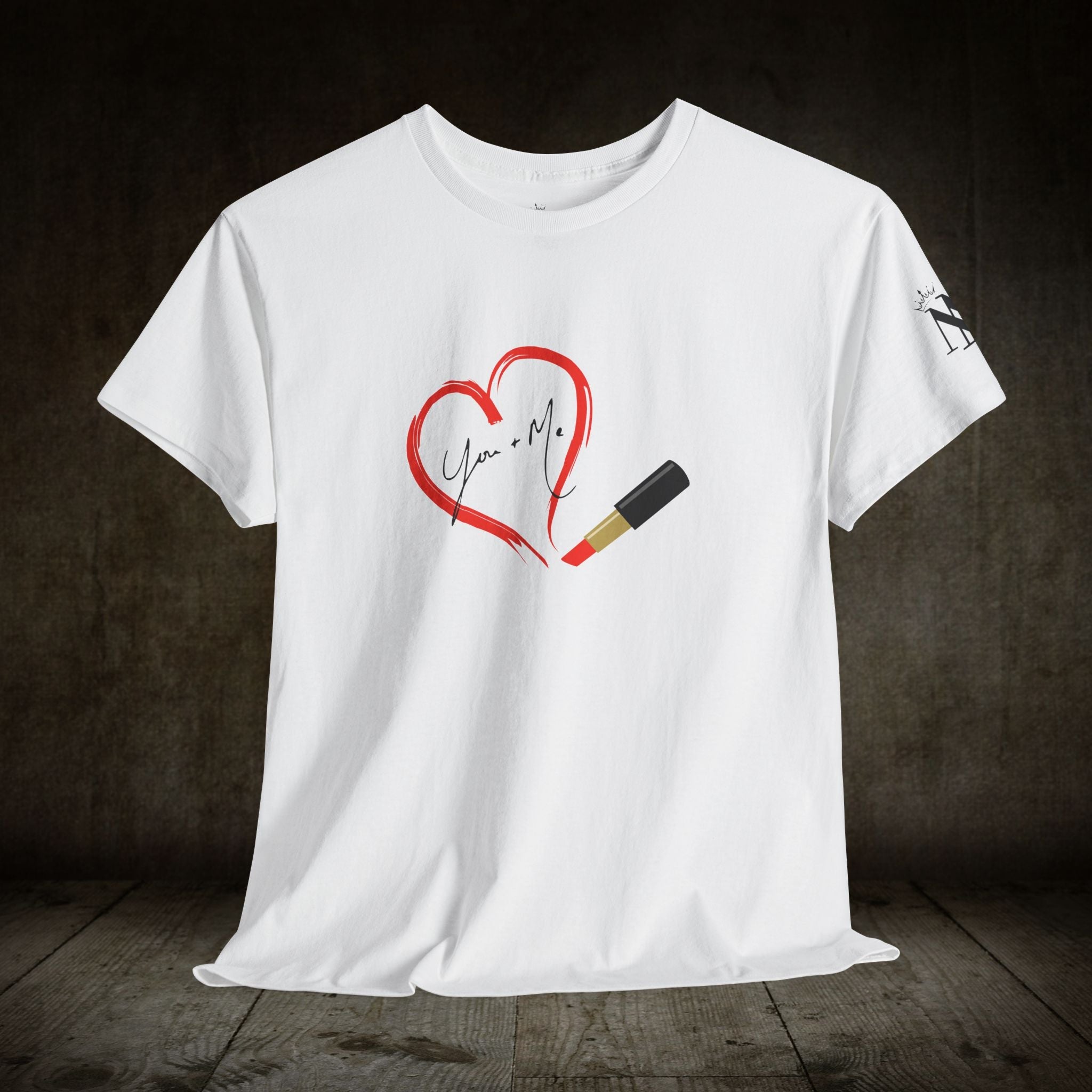 You + Me Lipstick Love | Mix & Match Cotton Unisex Fun-Flirty Lovers’ T-Shirts