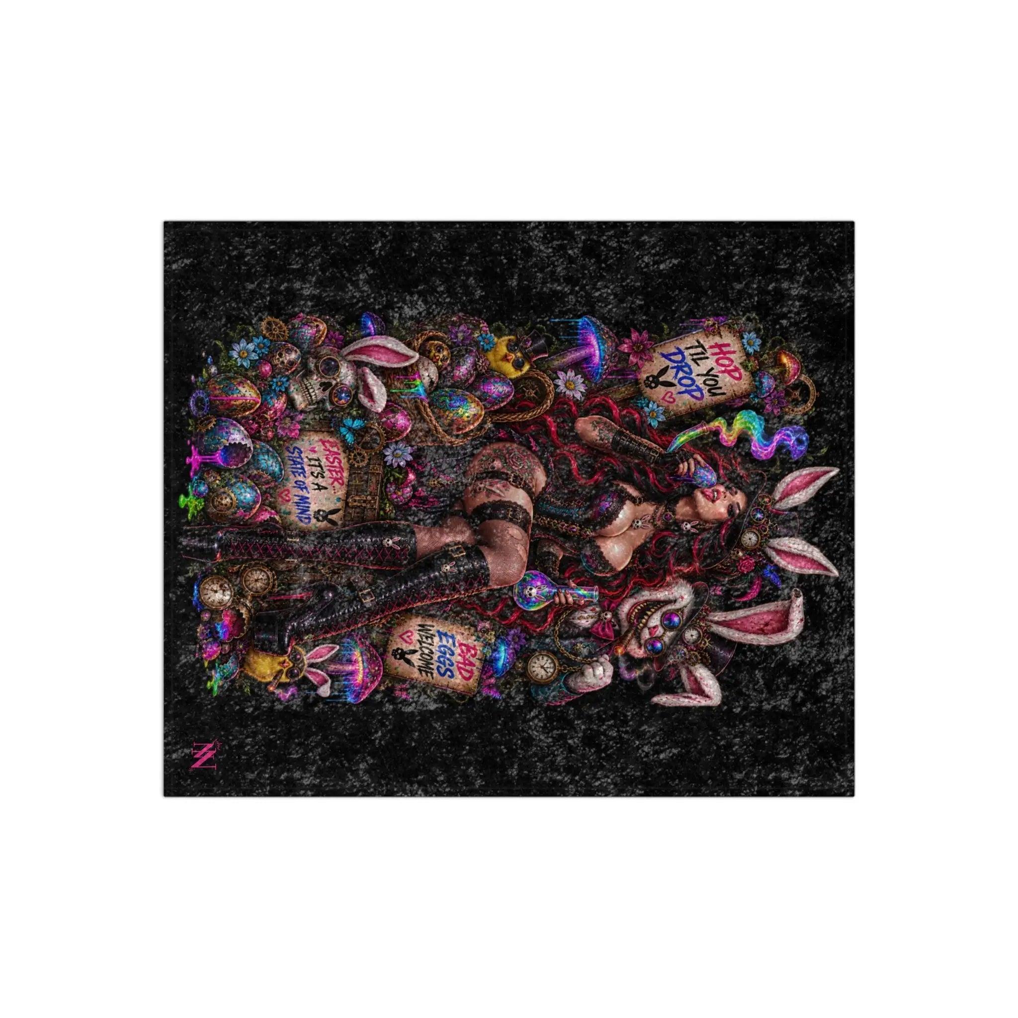 Easter Wicked Fantasy Crushed Velvet Blanket
