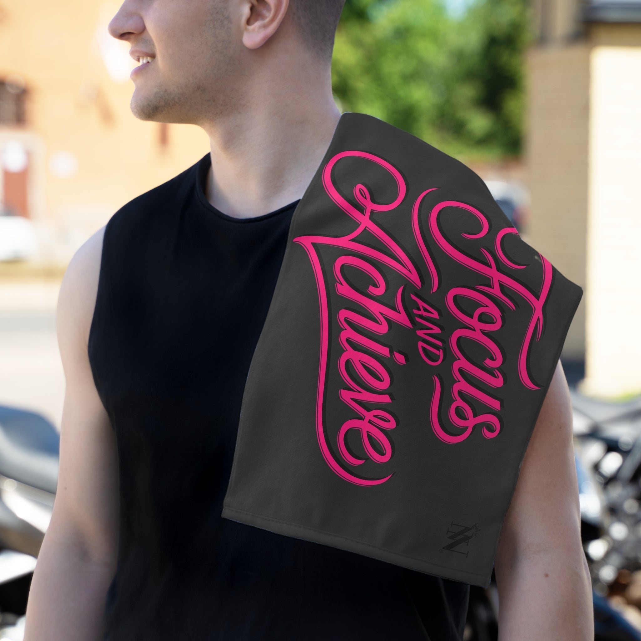 Focus and Achieve Dark Grey | Mix & Match Soft Fun-Flirty Lovers’ Towels