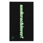 Under Achiever! Black | Mix & Match Soft Fun-Flirty Lovers’ Towels