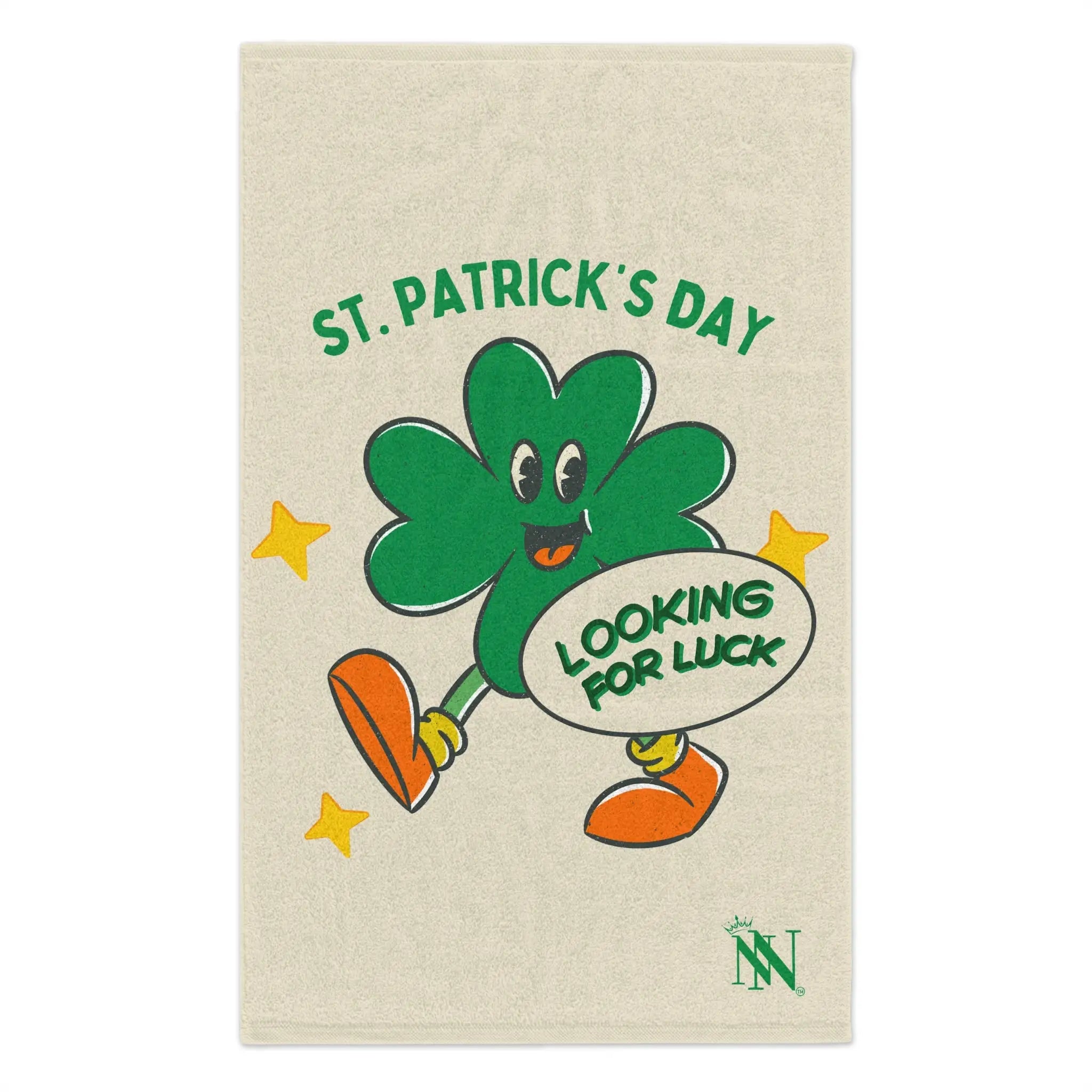 Looking for Luck Shamrock St. Patrick’s Day | Mix & Match Soft Fun-Flirty Lovers’ Towels