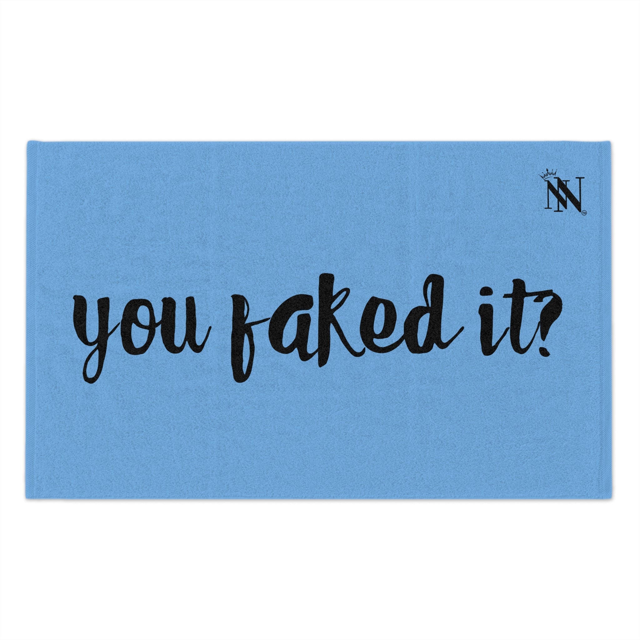 You Faked It? Light Blue | Mix & Match Soft Fun-Flirty Lovers’ Towels