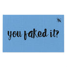 You Faked It? Light Blue | Mix & Match Soft Fun-Flirty Lovers’ Towels