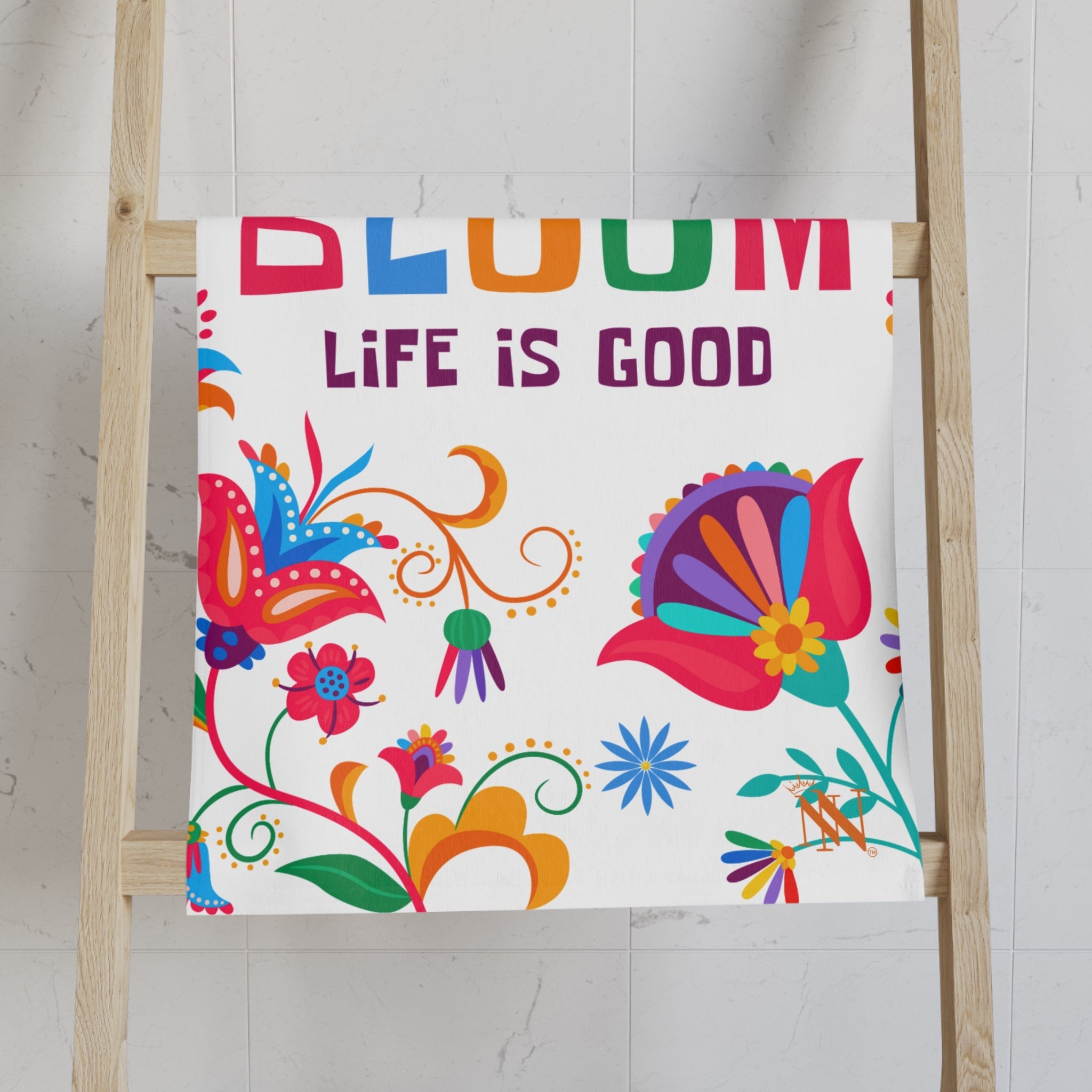 Bloom Life is Good | Mix & Match Classic Fun-Flirty Lovers’ Towels