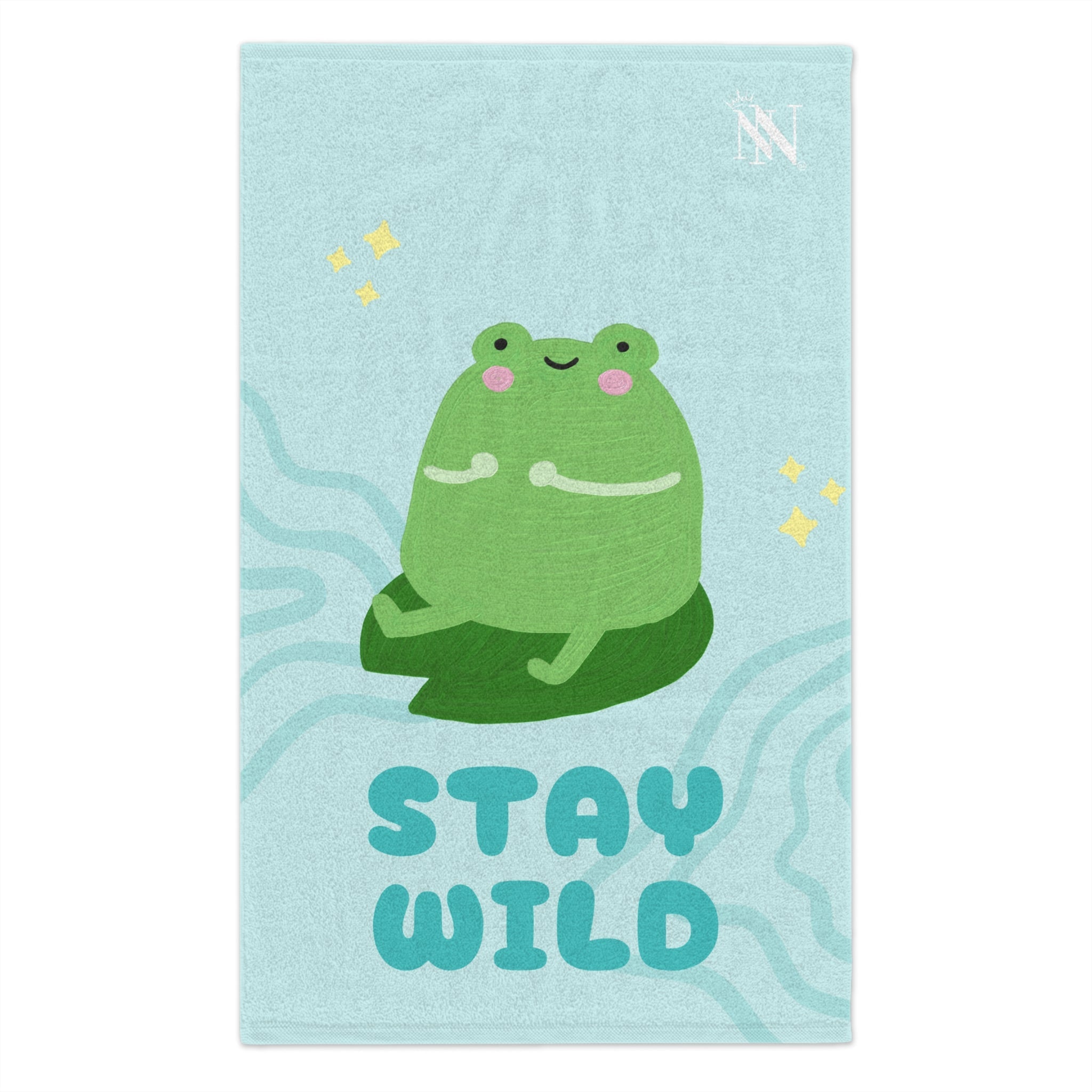Stay Wild Cute Frog | Mix & Match Soft Fun-Flirty Lovers’ Towels