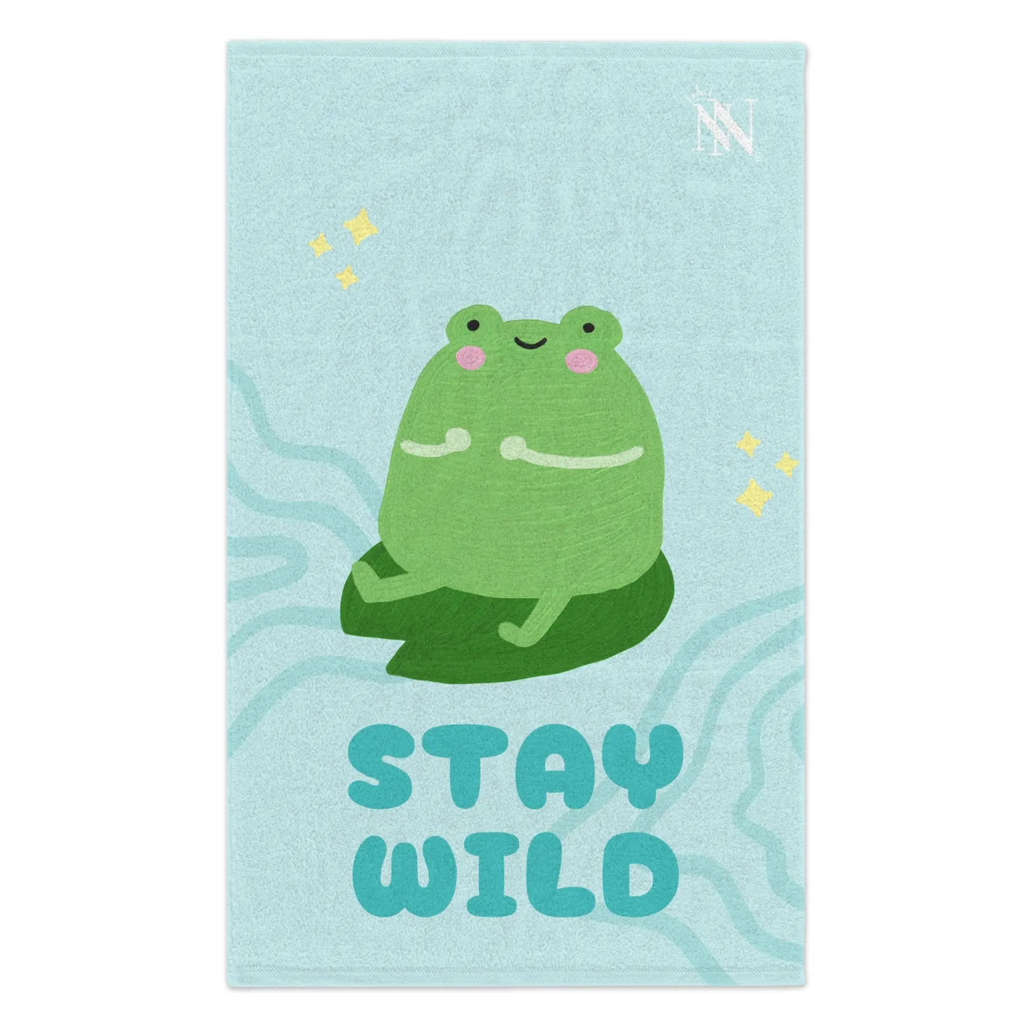 Stay Wild Cute Frog | Mix & Match Soft Fun-Flirty Lovers’ Towels