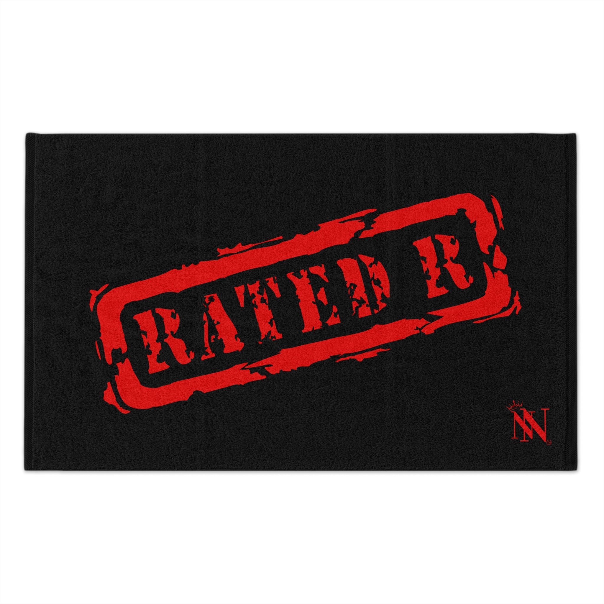 Rated R Black | Mix & Match Soft Fun-Flirty Lovers’ Towels