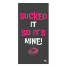 Sucked It So It’s Mine! With a Kiss | Nectar Napkins XL Fun-Flirty Lovers’ Towels