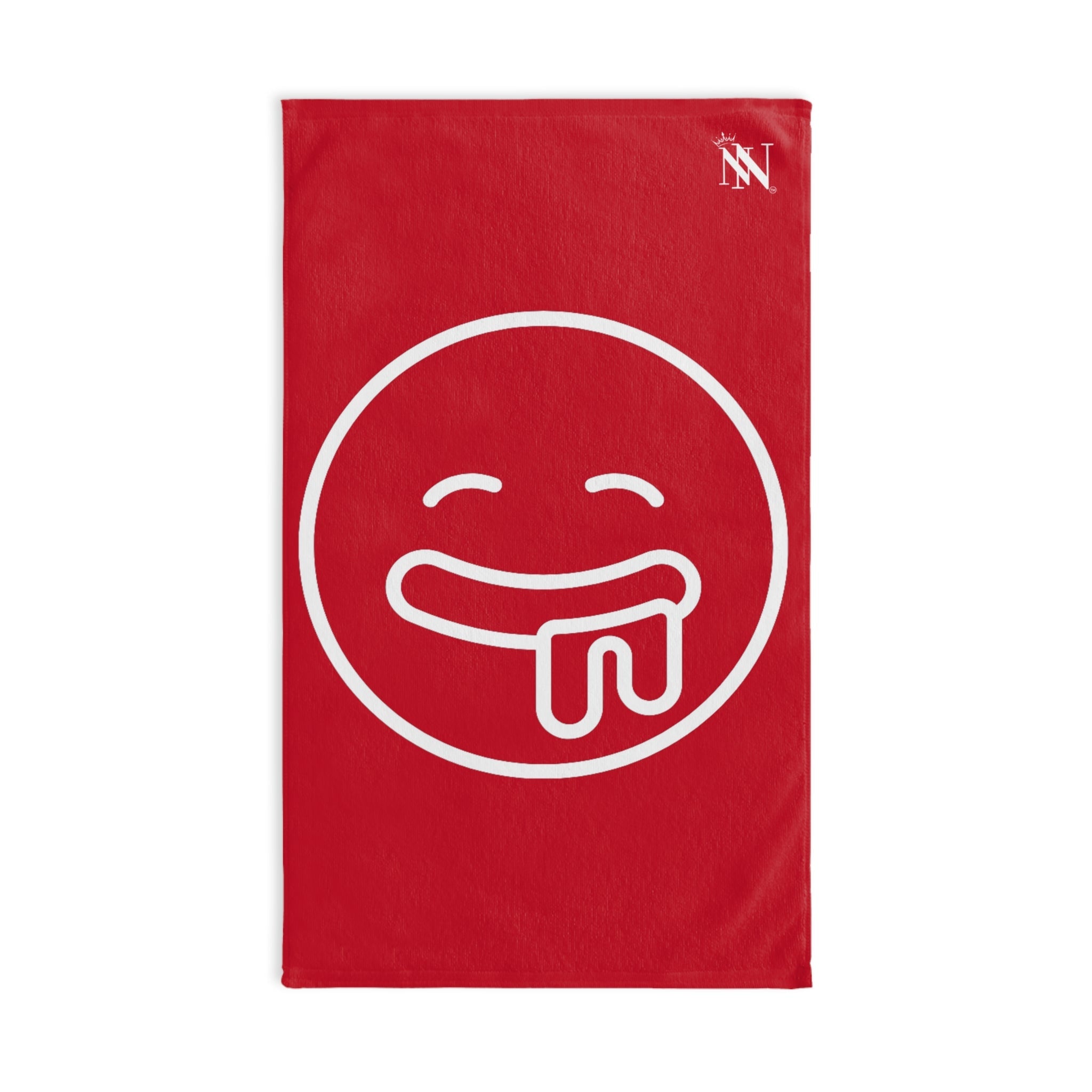 Drooling Emoji Red | Mix & Match Classic Fun-Flirty Lovers’ Towels
